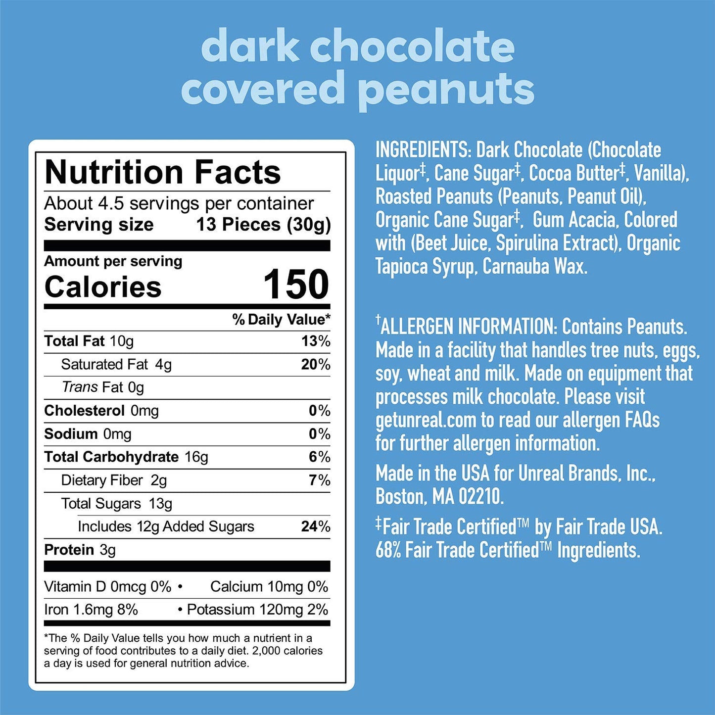 UNREAL Vegan Variety Pack (5 Bag Sampler) | Less Sugar, Fair Trade, Non-GMO Ingredients with no Corn Syrup or Sugar Alcohols, No Soy