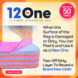 Magical Fiber Stain Remover- Use as Spot Remover- No Dry Cleaning Food, Grease, Coffee Off Laundry, Tea, Fabric, Pet Stains, Stain Remover Sponge