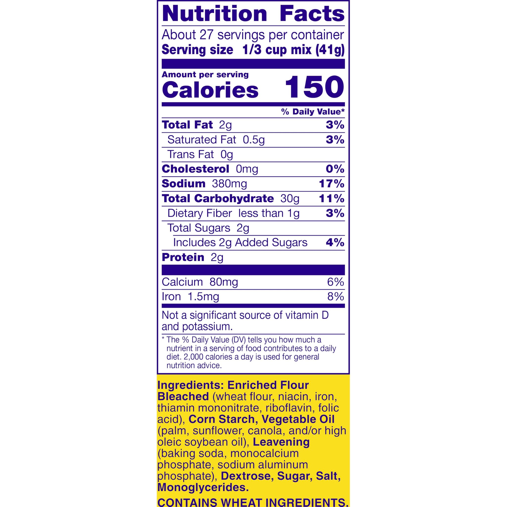 Betty Crocker Bisquick Pancake and Baking Mix, Original, Makes About 60 Pancakes, 40 oz