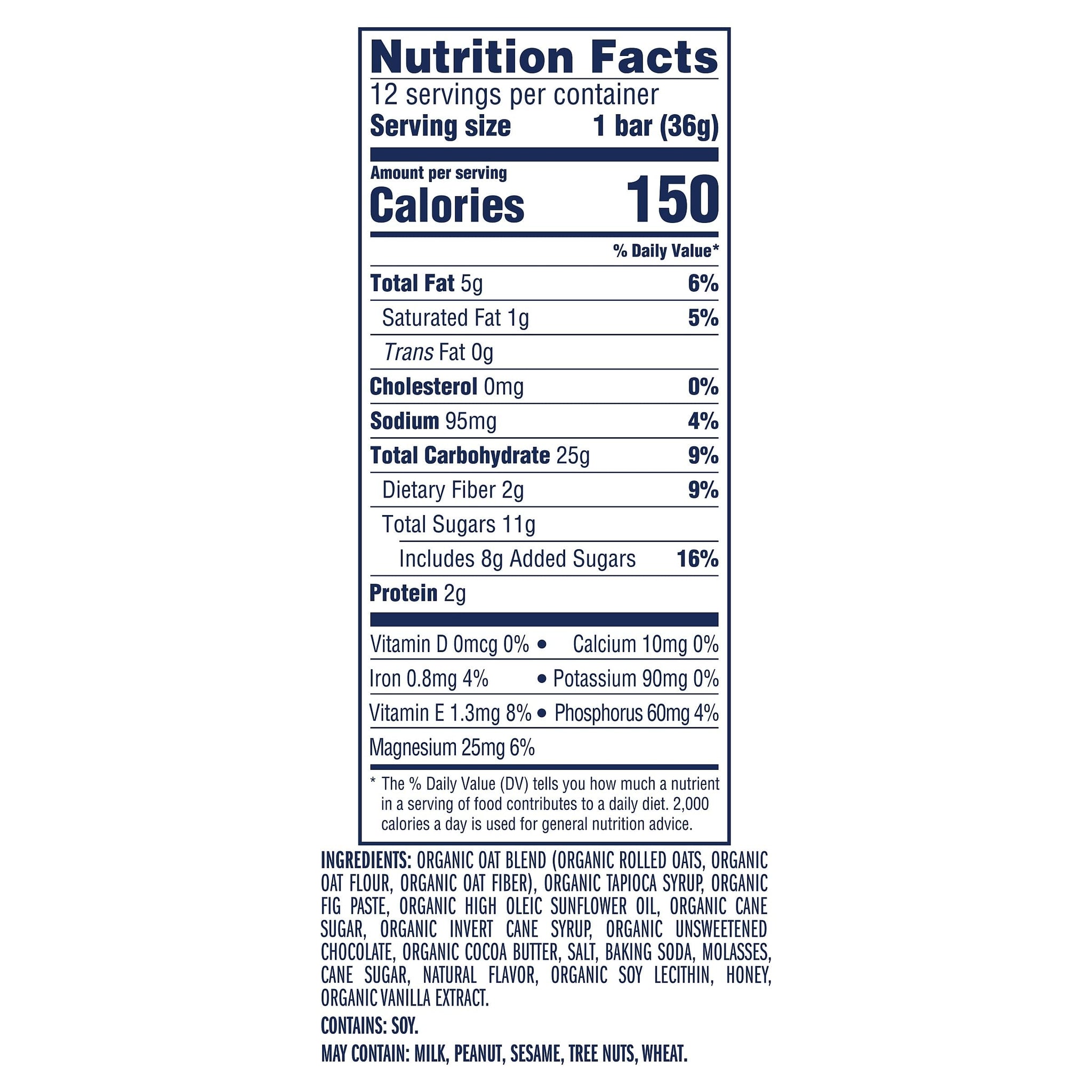 Zbar - Chocolate Chip - Soft-Baked Energy Snack Bars - Non-GMO - 12g Whole Grains - USDA Organic Granola Bars - Snacks for Kids (12 Pack)