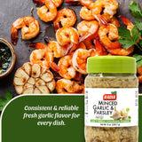 Badia Minced Garlic & Parsley, 8 oz - Aromatic Garlic and Fresh Parsley Blend