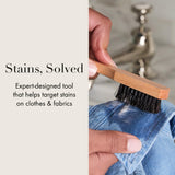 The Laundress Stain Brush, Laundry Brush for Stain Removal, Stain Brush for Clothes, Small Brush for Cleaning Small Spaces, Home Cleaning