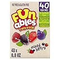 Funables Fruity Snacks, Mixed Berry Flavored Snacks, 32 oz 40 ct