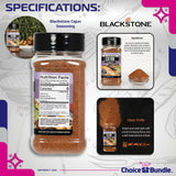 Blackstone Pineapple Sriracha & Cajun Seasoning - Gourmet Griddle Premium BBQ Barbecue Rub 2 Pk Choice Bundle (15.2 oz) + BBQ Guide & Bottle Opener (4
