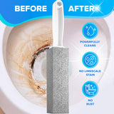 DISIWENE Pumice Cleaning Stone with Handle Toilet Bowl Cleaner Hard Water Ring Remover for Bath/Pool/Kitchen/Household Cleaning (4, 4 Pack