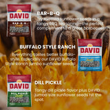 DAVIDs Sunflower Seeds, Assorted Flavors, Variety Pack 5.25 Oz Bags, 9 Count