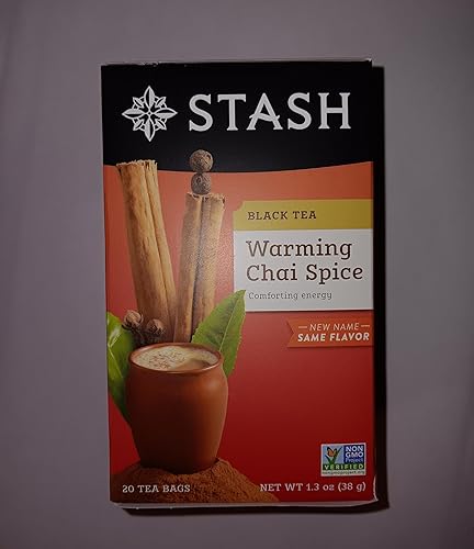 Black Tea-Chai Spice Stash Tea, 20 Count (Pack of 1)