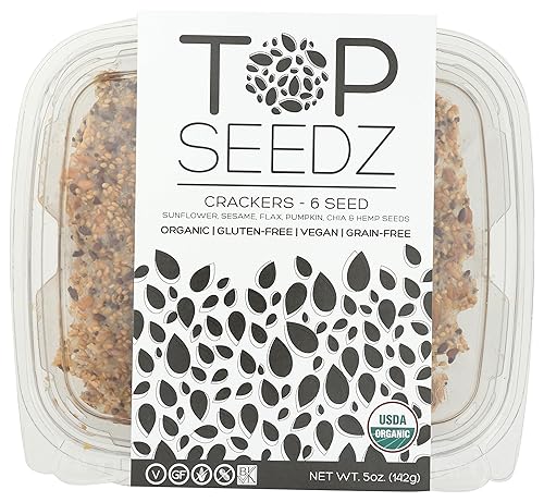 Top Seedz, Crackers 6 Seed Organic, 5 Ounce