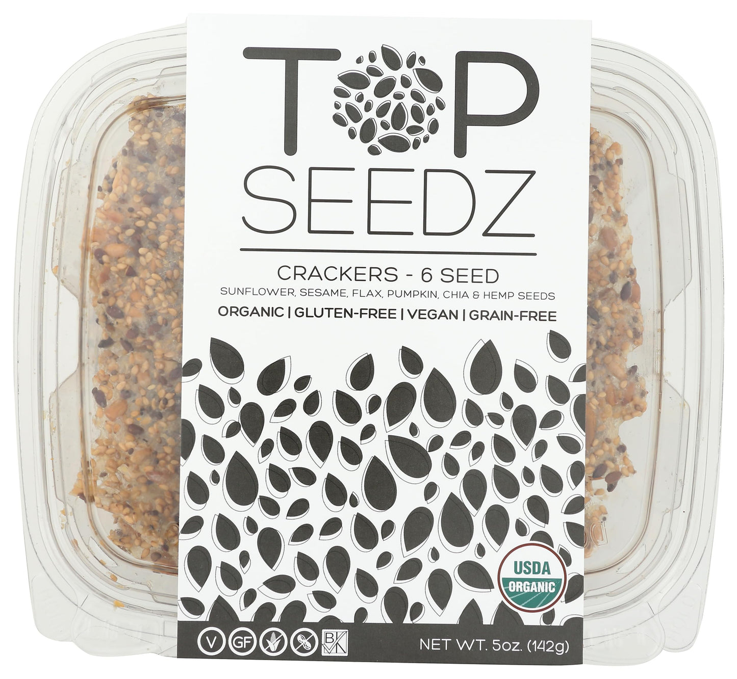 Top Seedz, Crackers 6 Seed Organic, 5 Ounce
