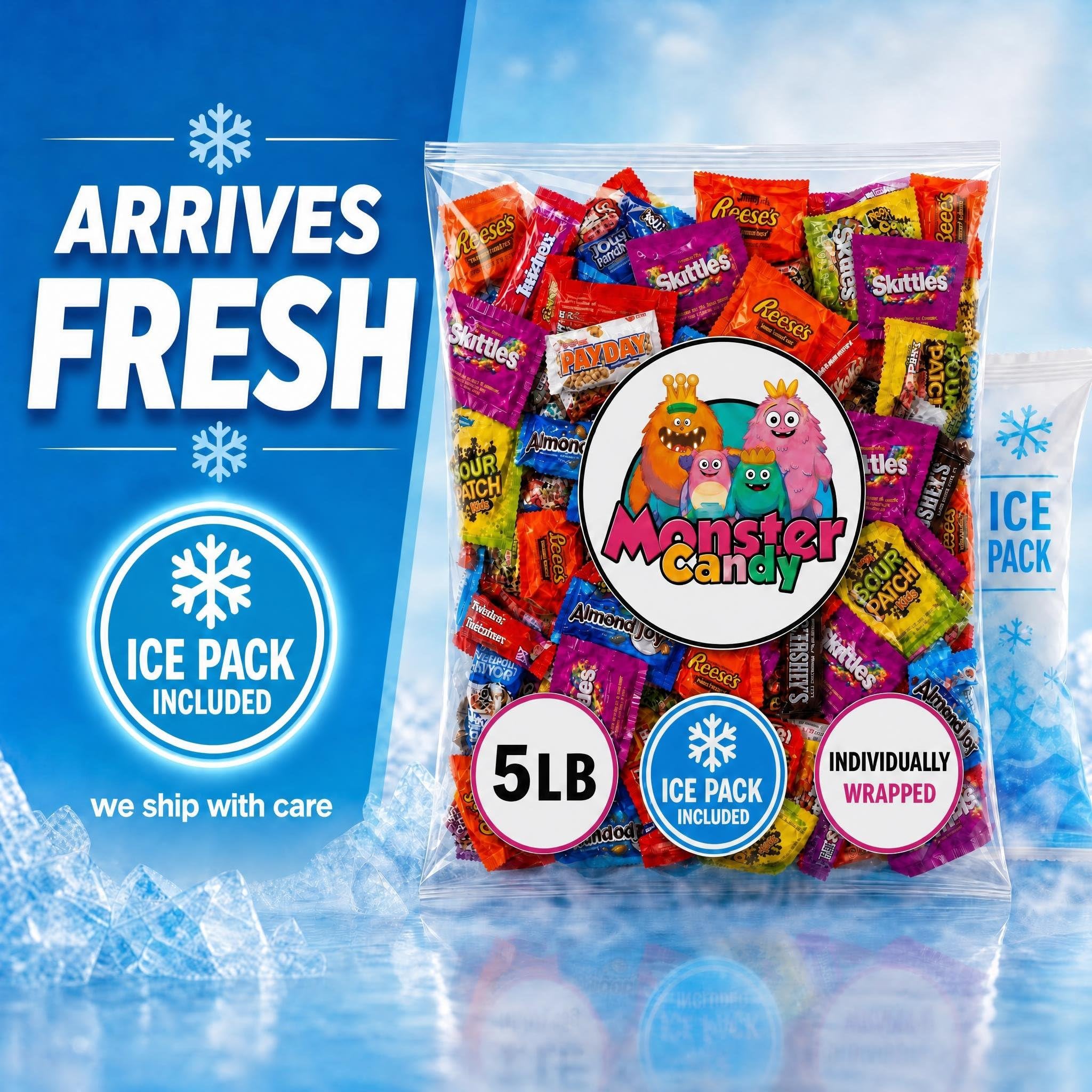 Chocolate and Candy Party Favor Candy Mix - 5 lb Pinata Stuffers Candy Bulk - Goodie Bag Stuffers for Kids Party Favors - Chocolate Candy Variety Pack