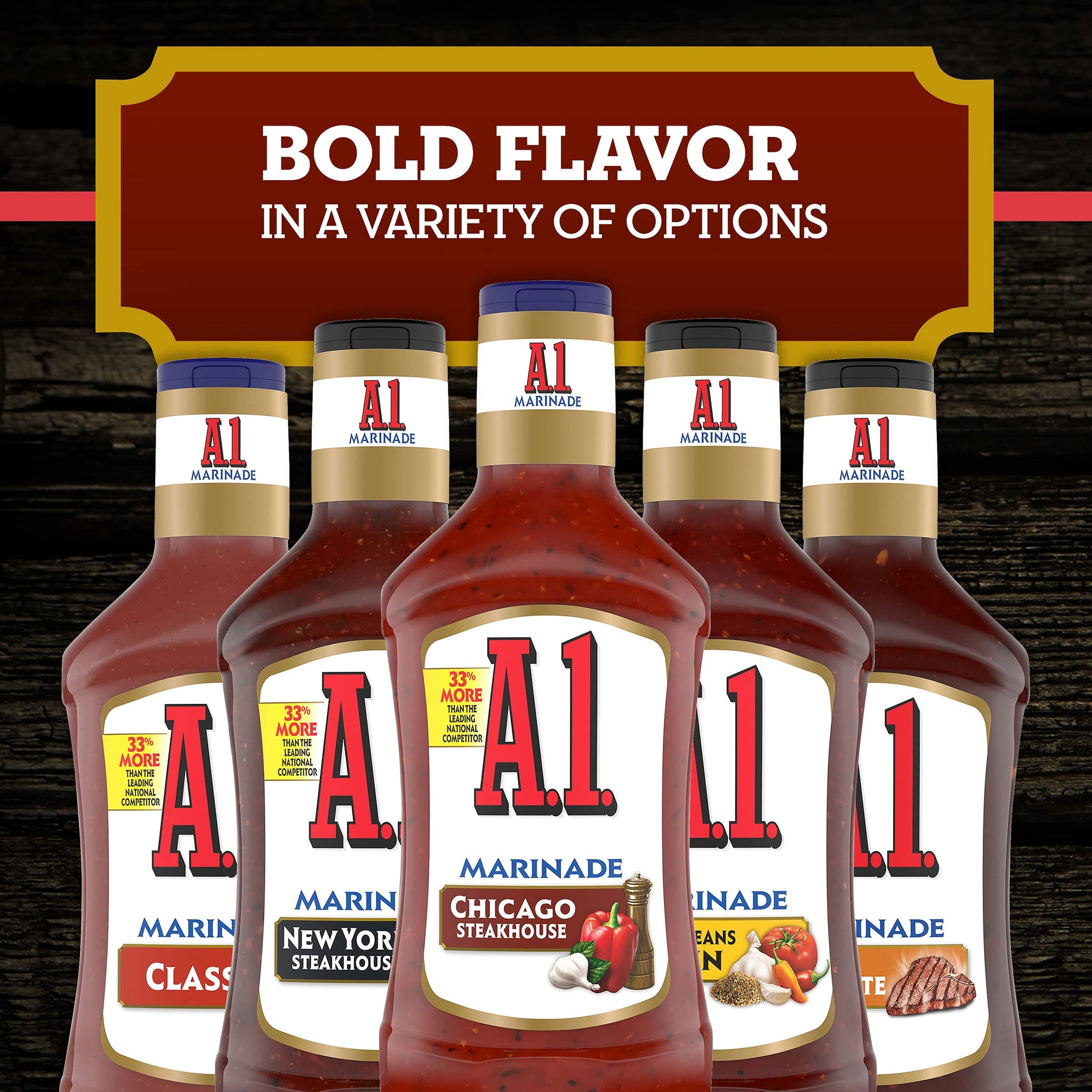 A.1. Steakhouse Chicago Marinade (16 oz Bottle)
