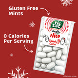 Tic Tac Naughty or Nice Candy Cane Mints, Hard Peppermint Mints, Stocking Stuffer, 4 pack, 2.9 oz each