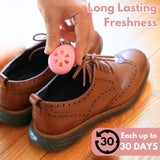 Air Jungles Shoe Deodorizer Balls 12 Ct, Honey Peach Scent, Odor Remover Balls for Sneakers, Gym Bags, Lockers, Closets, Hampers, and Drawers