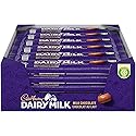 Cadbury Cholocate Bar, Regular Size 42g/Bar (Dairy Milk Milk Chocolate, 24 Packs)