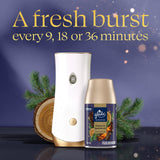 Glade Automatic Spray Refill, Embers & Sandalwood, Scented Air Freshener for Home and Bathroom, 6.2 Oz, 2 Count