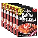Classique Fare Belgian Waffle Mix - Makes Light and Crisp Waffles, Pancakes, Muffins and Crepes - Works with Griddle Maker - Fast and Fresh Breakfast Foods - 1 Pound (Pack of 6)