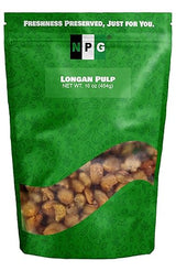 NPG Dried Longan Pulp 16 Oz, Meat Fruit, Gui Yuan, Lung Gan, No Additives, Edible, Perfect for Teas, Snacks, Desserts, Cooking, Premium Quality