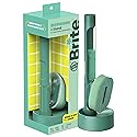 Brite by Scotch-Brite Fillable Dishwand with Drain + Dry Stand, Household and Kitchen Sponge for Washing Dishes, 1 Dish Wand with Soap Dispenser