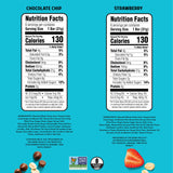 JUNKLESS Chewy Granola Bars Twin Pack - Chocolate Chip & Strawberry (12 Bars)-Less Sugar, Non-GMO, Gluten-Free, Wholesome Snack Bars for Kids