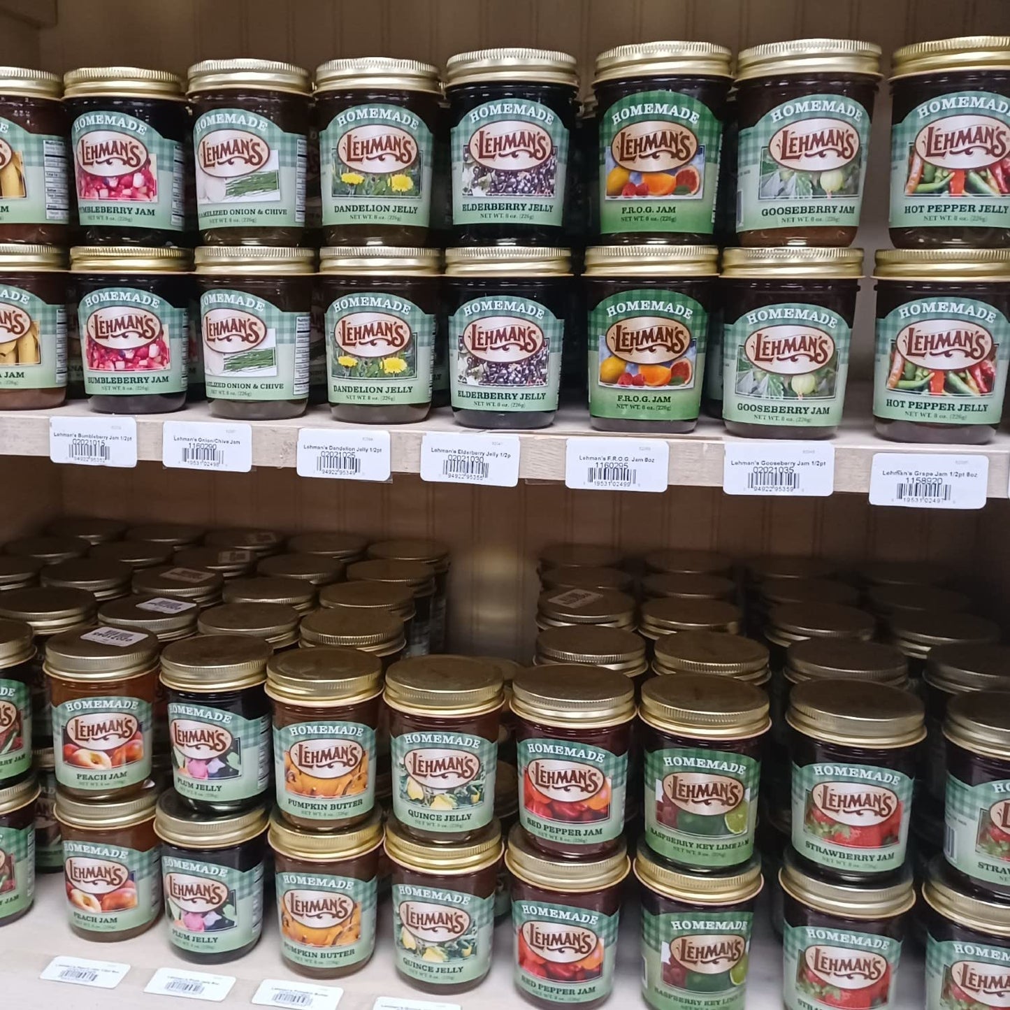 Lehman's Homemade All Natural Preserves Spread, No Preservatives, 8 Oz, Strawberry Jam