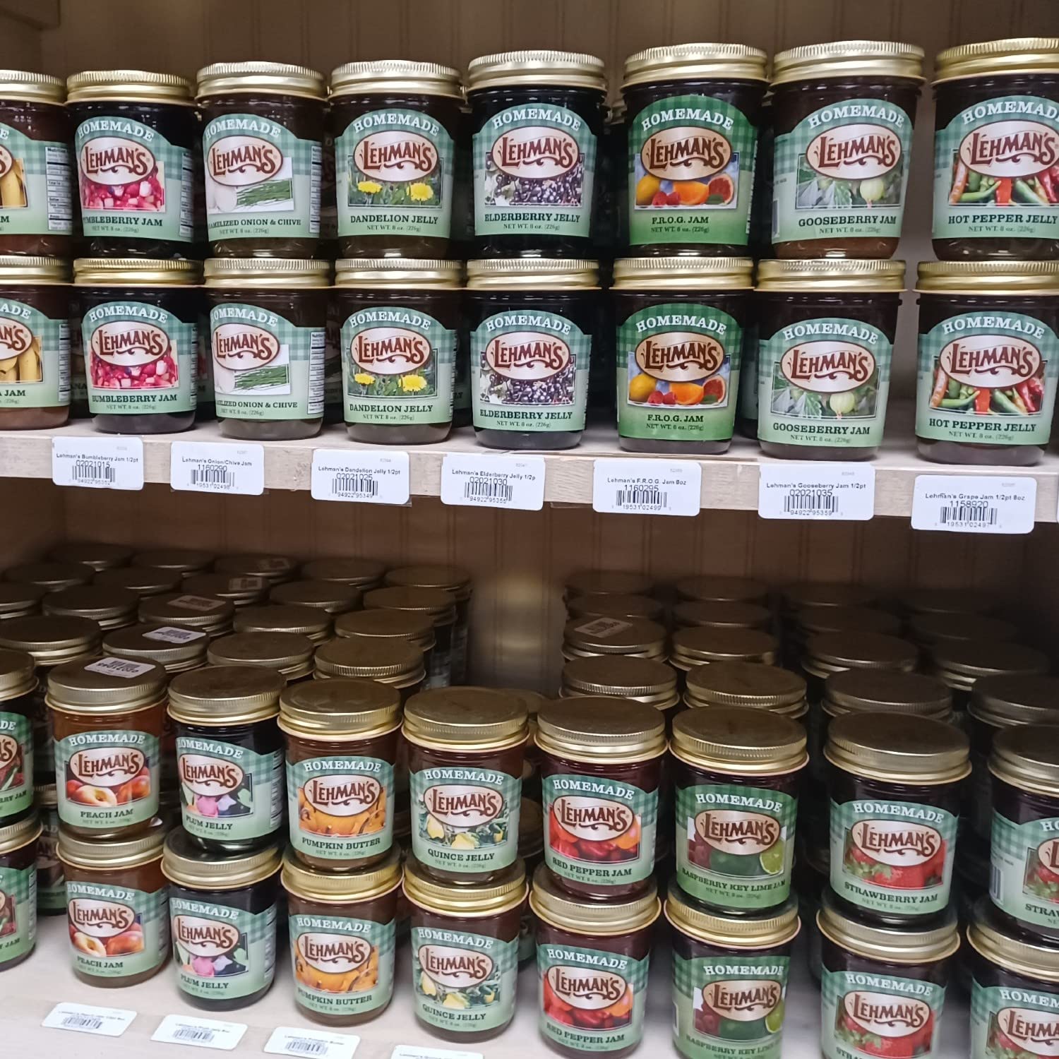 Lehman's Homemade All Natural Preserves Spread, No Preservatives, 8 Oz, Strawberry Jam