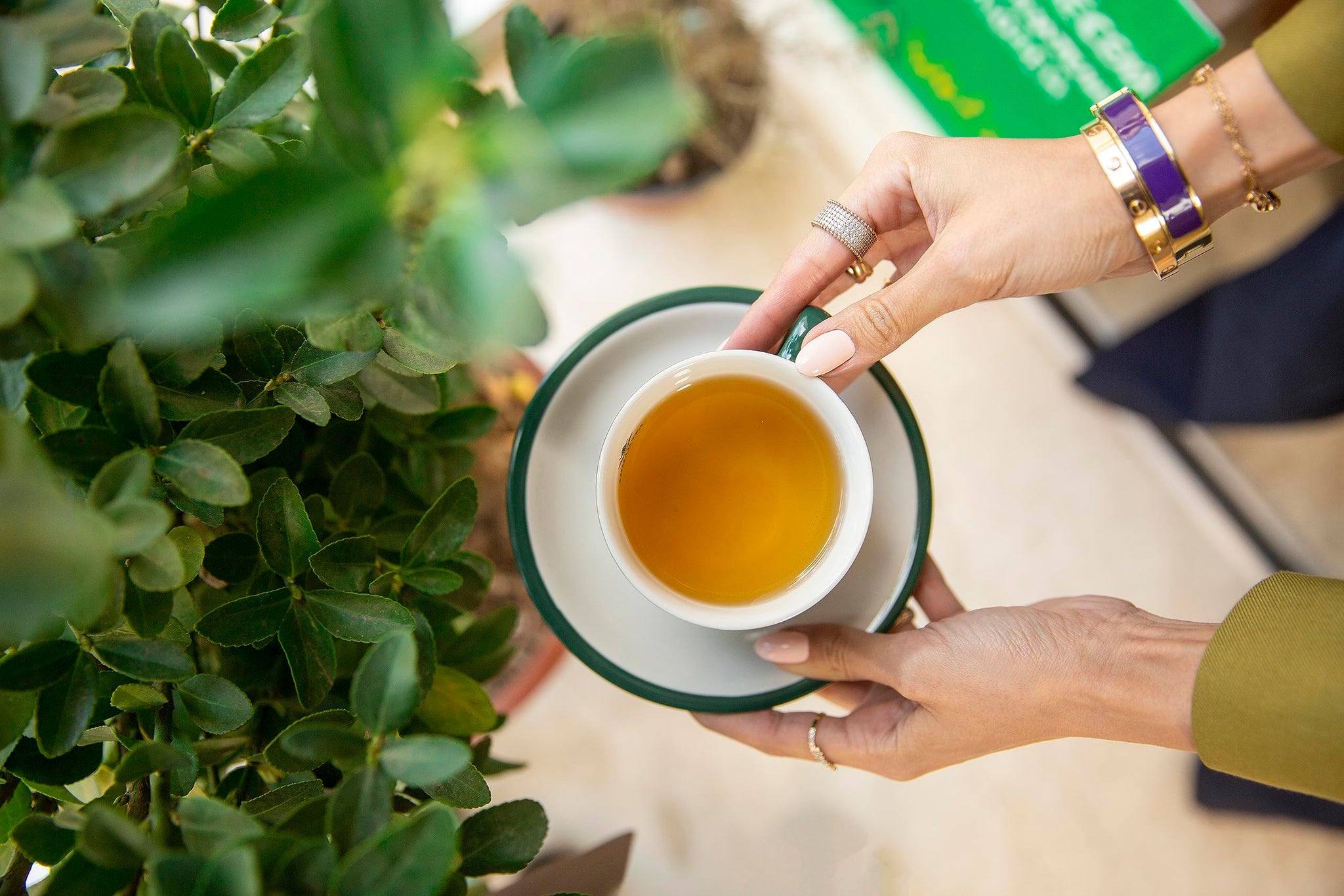 English Teas, "Lemon Green Tea" - Tagged & Aluminium Foil Enveloped Teabags