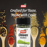 Badia Dried Chives, 0.25 oz - Premium Air-Dried Chives - Fresh & Flavorful for Soups, Salads, Eggs, Dips, and More - Sealed for Freshness
