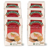 Hamlyns Scottish Fine Stoneground Oatmeal, 1000g (Pack of 6)