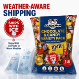 Candyman Chocolate Candy Variety Pack, 1lb Assorted Bulk Candy