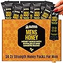 Royal Jelly Honey for Men - Extra Strength Quality, Improved Formula, Herbal Superfood Mix - Raw & Natural Energy & Power Honey Packs, No Added Sugar