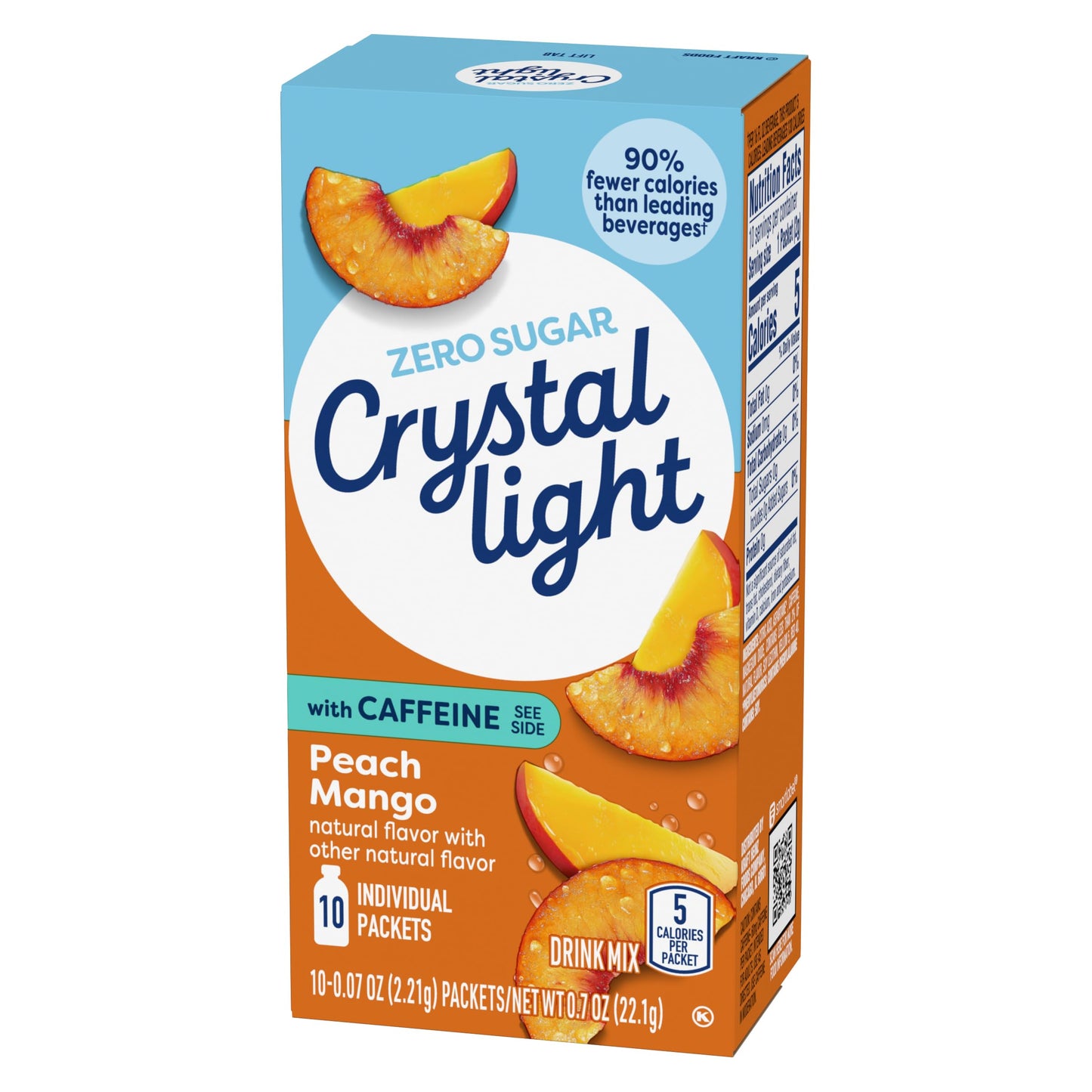 Crystal Light Energy Peach Mango on the Go (Pack of 2)