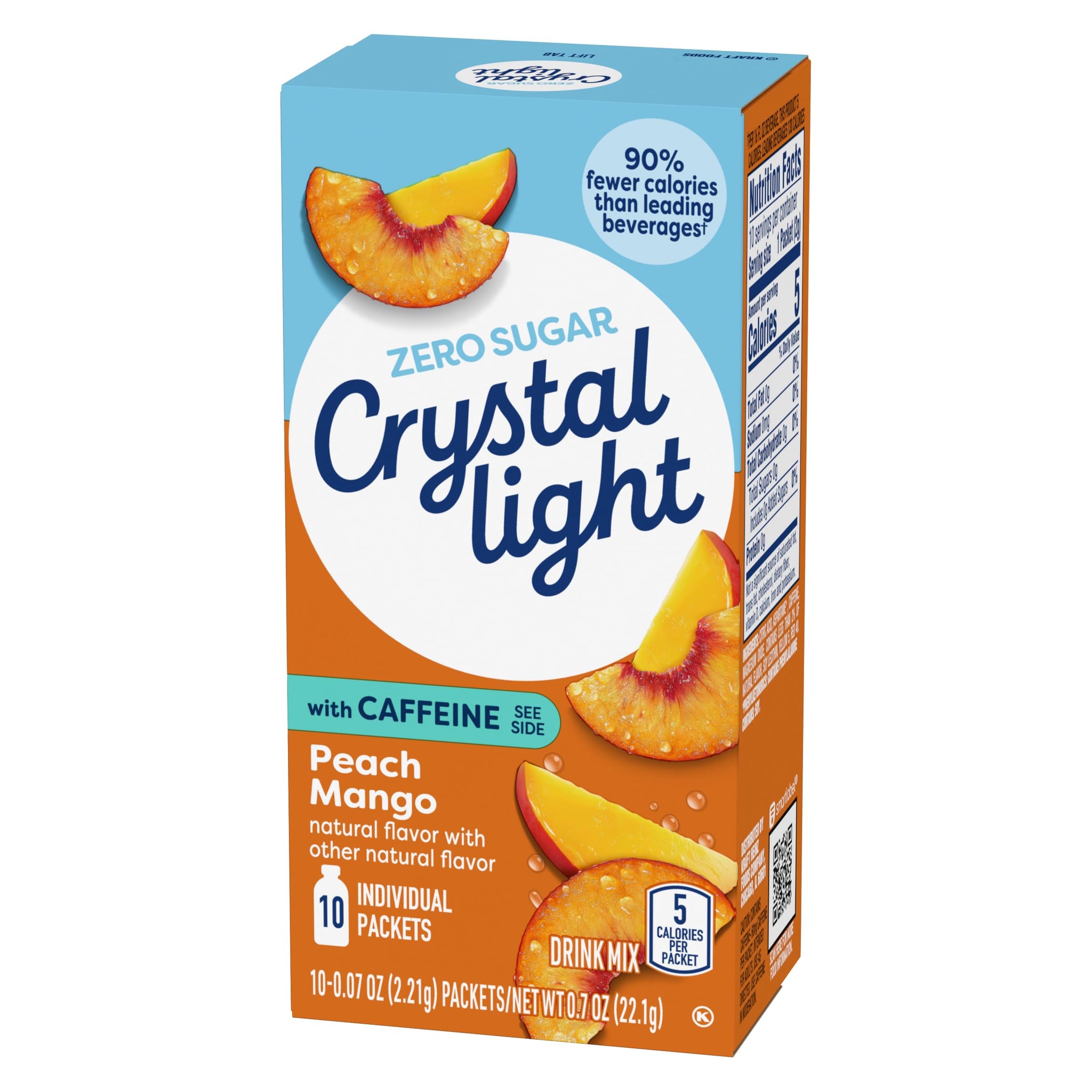 Crystal Light Energy Peach Mango on the Go (Pack of 2)