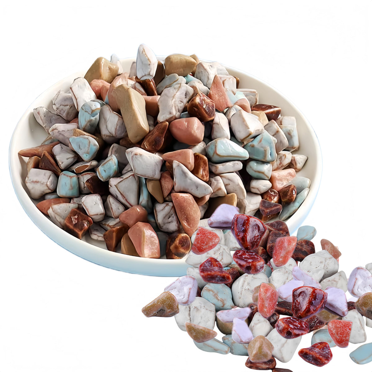 Crispy Stone-Shaped Chocolate Flavor Candy - Edible Cocoa Rocks(5 bags)