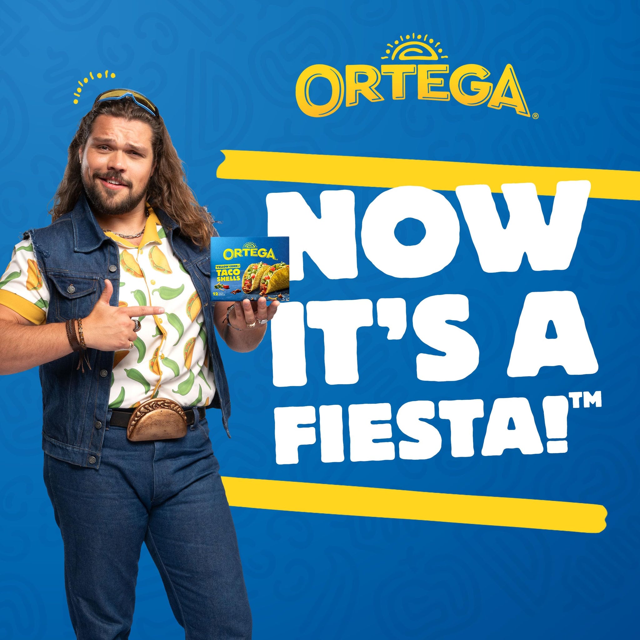Ortega Taco Kit, 12 Yellow Corn Taco Shells, Taco Seasoning and Taco Sauce