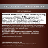 Chocolate-Covered Raisins - Milk Chocolate - 1 lb - World's Finest Chocolate