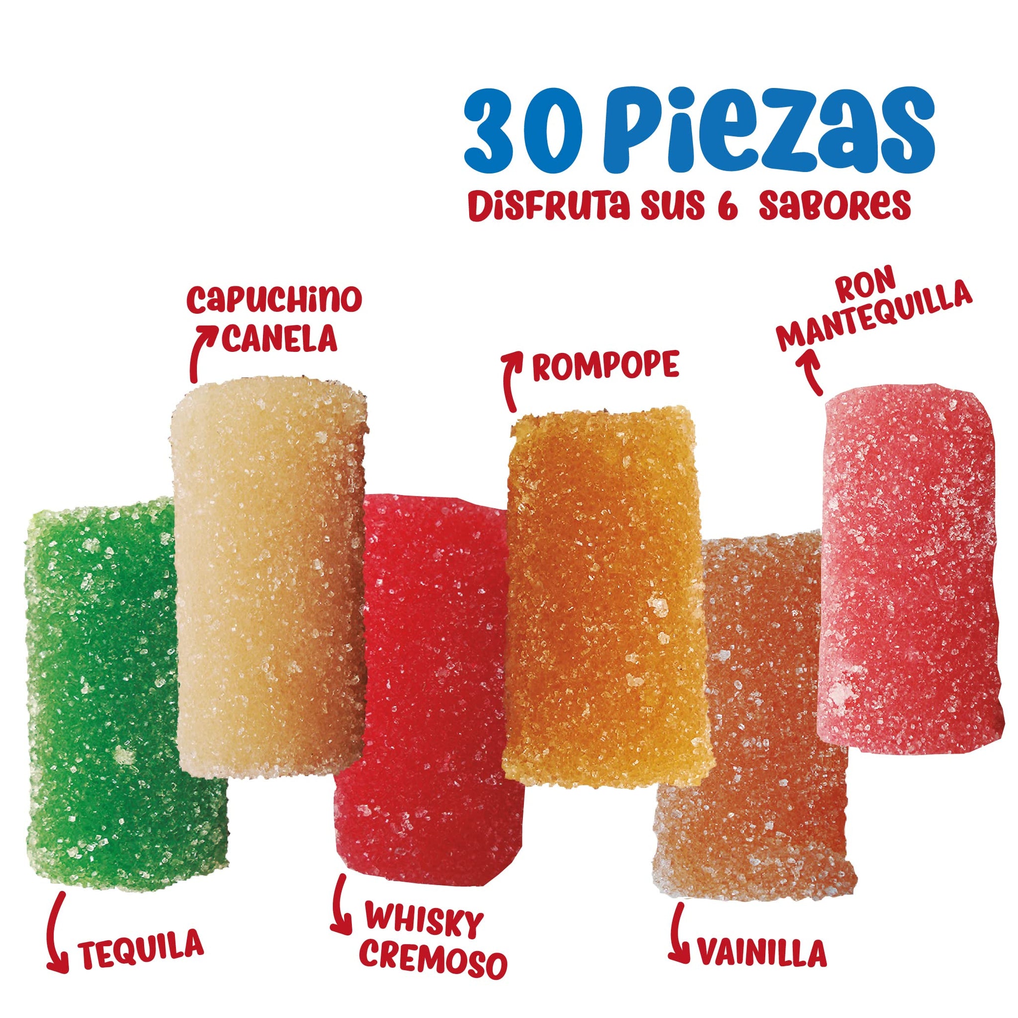 La Coculense Borrachines Assorted Flavors - 30-Count