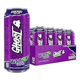 GHOST Energy Drink - 12-Pack, Welch's Grape, 16oz Cans - Energy & Focus & No Artificial Colors - 200mg of Natural Caffeine, L-Carnitine & Taurine