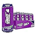 GHOST Energy Drink - 12-Pack, Welch's Grape, 16oz Cans - Energy & Focus & No Artificial Colors - 200mg of Natural Caffeine, L-Carnitine & Taurine