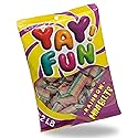 Halal Sour Rainbow Belt Bites | 2 Pound Bag | Halal Sour Mini Rainbow Belt Candy | Snack Size Bulk Gummy Candy for Sharing, Parties & Events, Candy