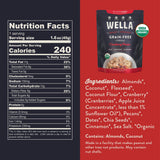 Wella Cereal Oatmeal Alternative, Gluten-Free Breakfast Hot Cereal, Grain-Free Paleo Organic Vegan High Protein Superfood, Plant-Based Non-GMO, Low in