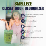 SMELLEZE Reusable Book Smell Removal Deodorizer Pouch: Rids Odor Without Chemicals in 12 Books/Time