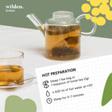 Bristot x Wilden Herbals Remedium N.6 RELAX Herbal Tea - Organic Italian Herbal Infusion with Rosemary, Bay Leaf & Verbena - Box of 10 Sachets (2 g