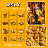 Desert Dust Spicy - All-Purpose Chiltepin Pepper Seasoning with Organic Date Sugar | Bold Medium-Hot Heat for Steak, Chicken, Seafood, Vegetables