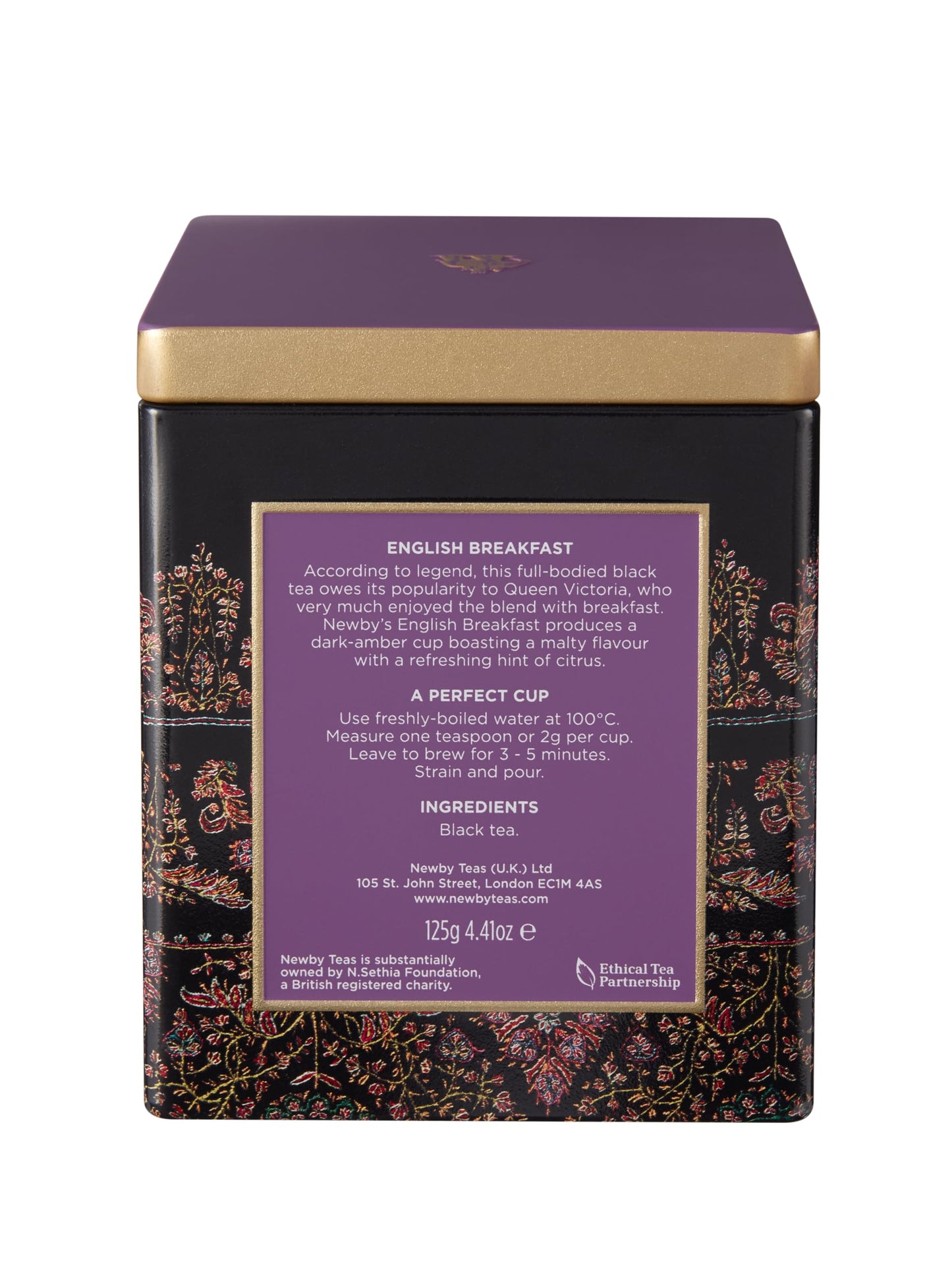 English Breakfast Loose Leaf Tea by Newby Teas - 125g Caddy - Bold & Malty Black Tea - Premium Heritage Blend
