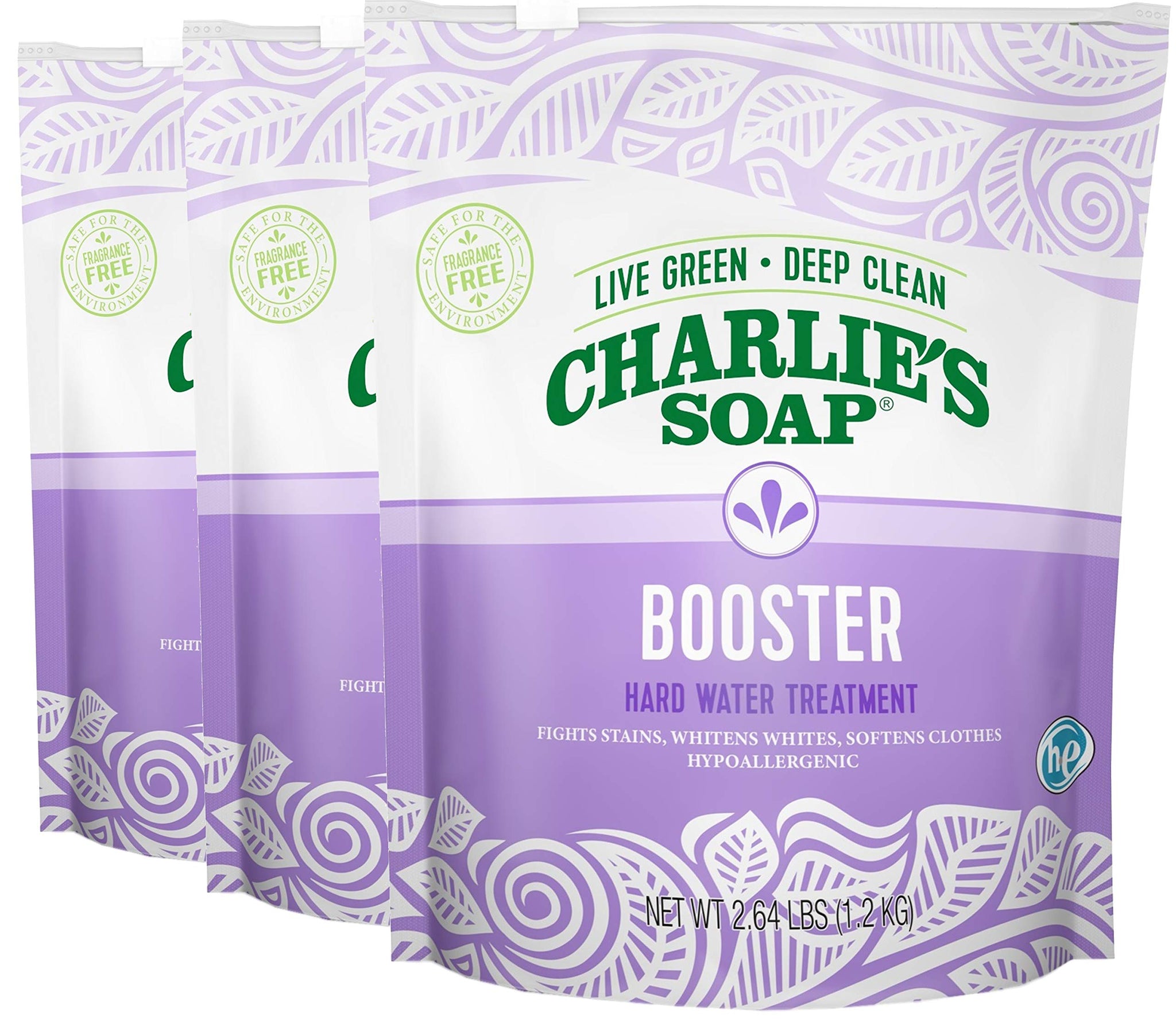 Charlie's Soap - Laundry Booster and Hard Water Treatment 2.64 lbs (3 Pack)