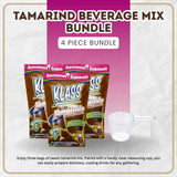 3x Klass Bev Mix Tamarindo Sweetened 14.1 OZ Bundle with Measuring Cup - Traditional Aguas Frescas Drink Mix with Sweet and Tangy Tamarind Flavor