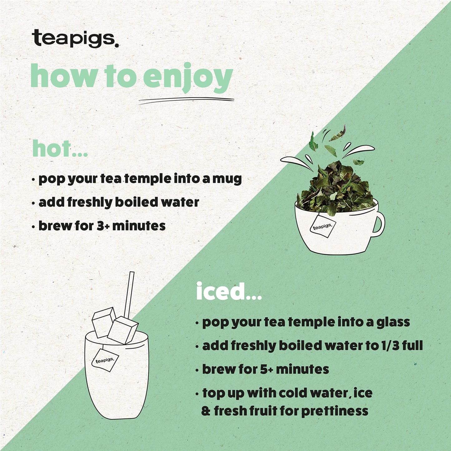 Teapigs Green Tea with Mint 15 Temples