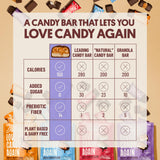 Harken Sweets The Nutty One, Oat Milk Chocolate Candy Bars with Peanuts and Date Caramel, Sweetened with Dates and No Sugar Added, High Fiber Snack