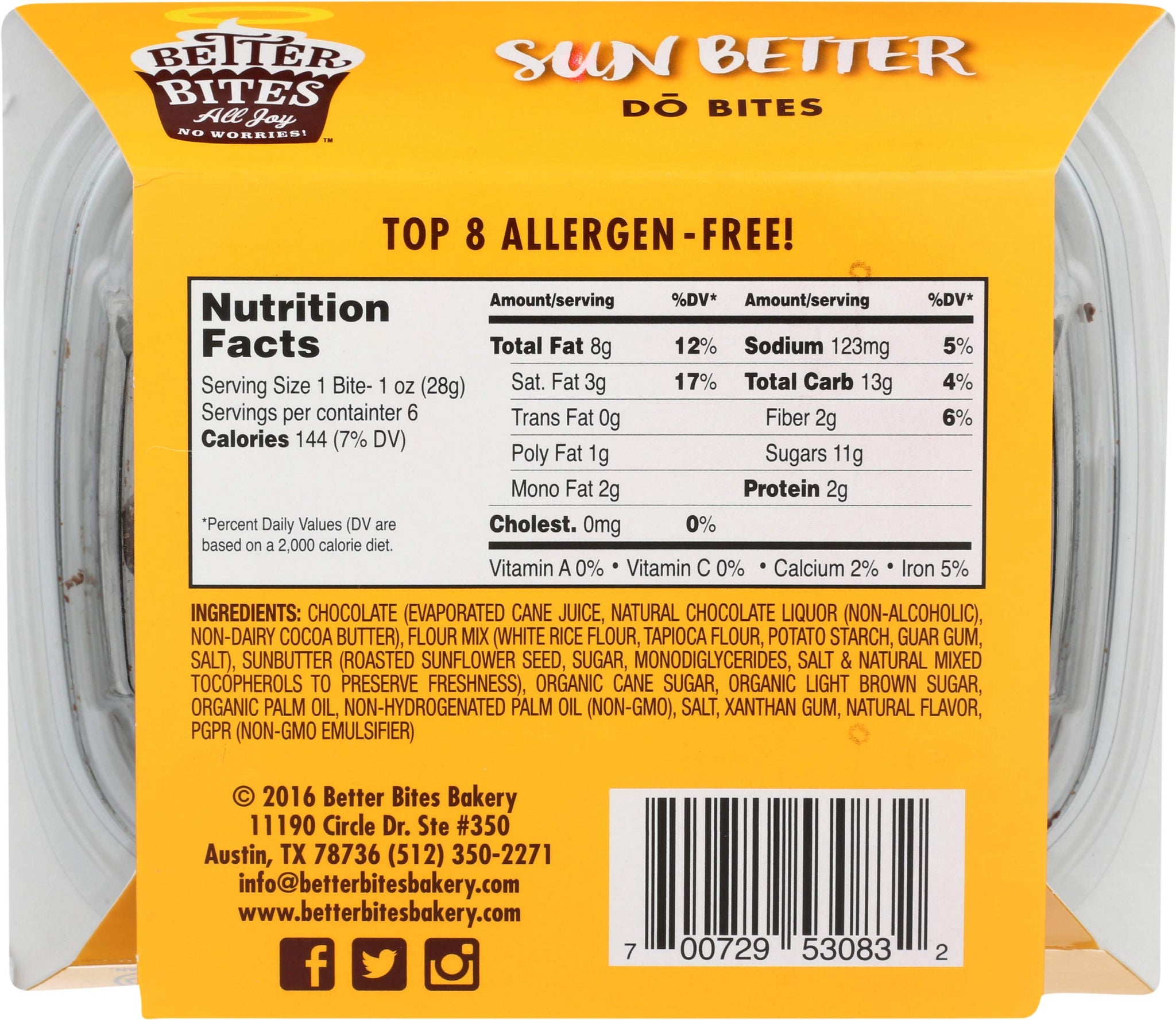 Better Bites, Cookie Sun Better, 6 Ounce