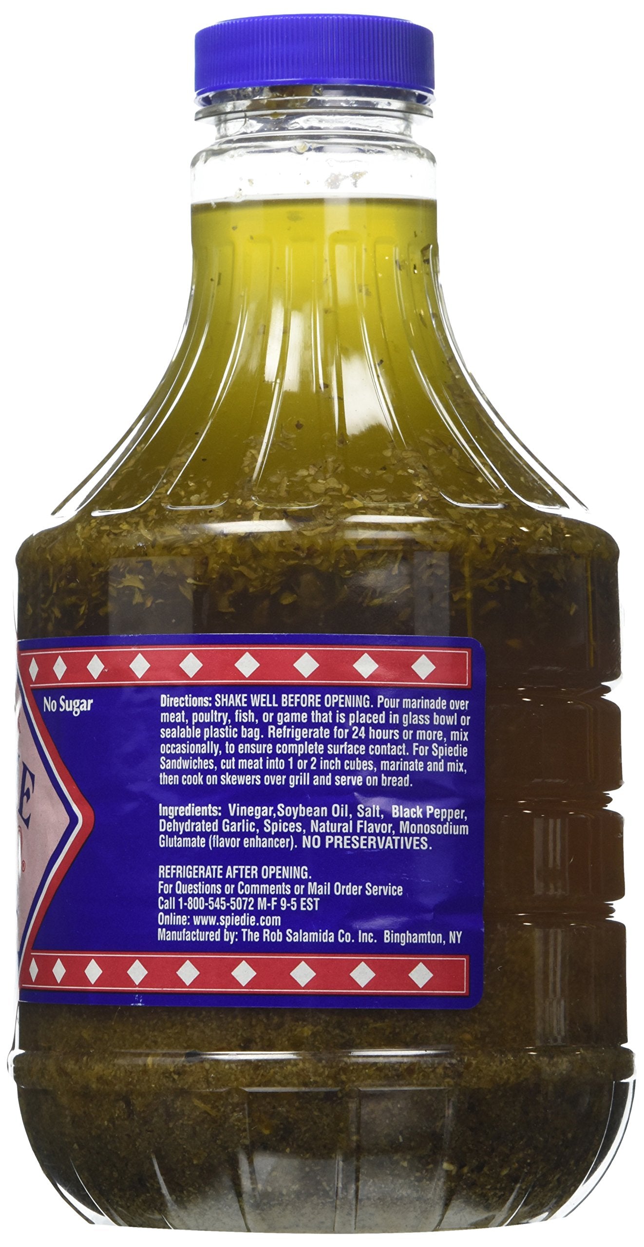 Salamida New York State Fair Spiedie Original Sauce, 32 oz - Authentic New York Flavor Marinade for Meats, Poultry, Fish, Vegetables & More